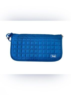 Lug Quilted Travel Wallet Organizer Blue/teal